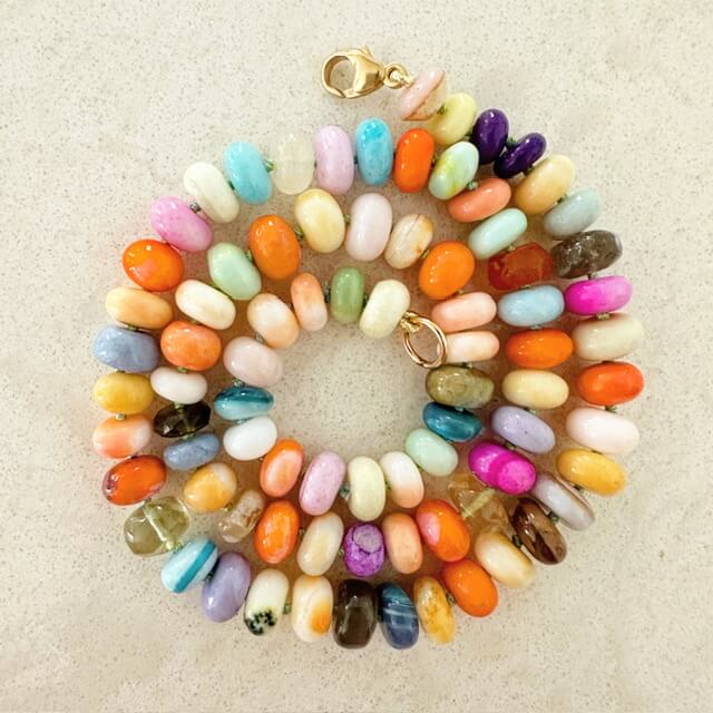 Disco Opal Candy Necklace