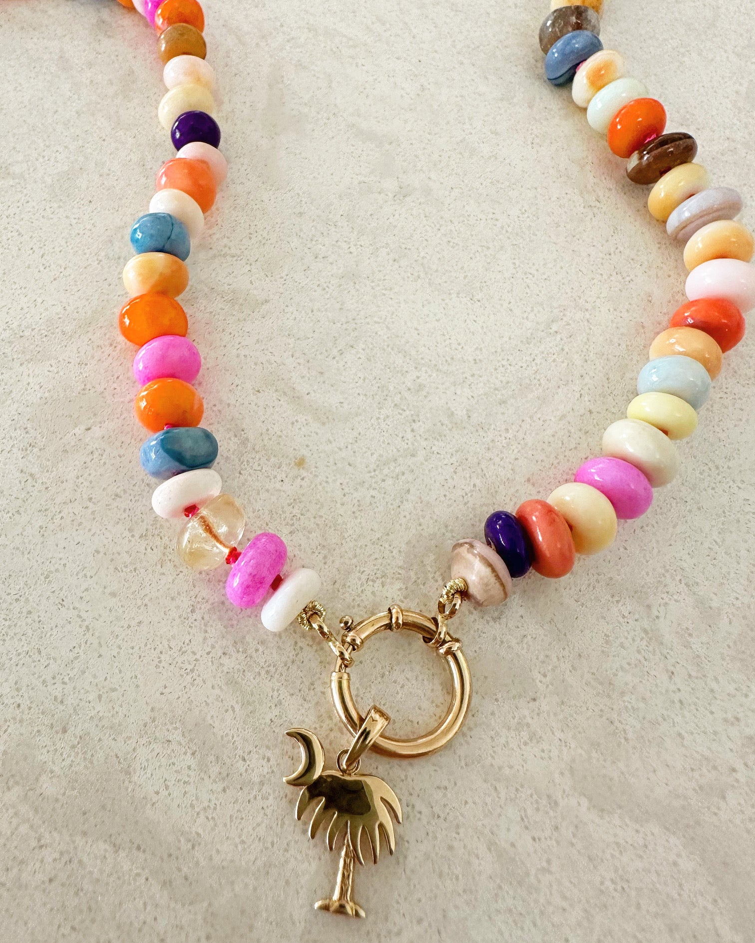 Buy Candy Beaded Necklace, Adjustable Candy Necklace, Candy Gemstone Bead  Necklace Multi Color Beaded Necklace Fake Candy Necklace Online in India -  Etsy